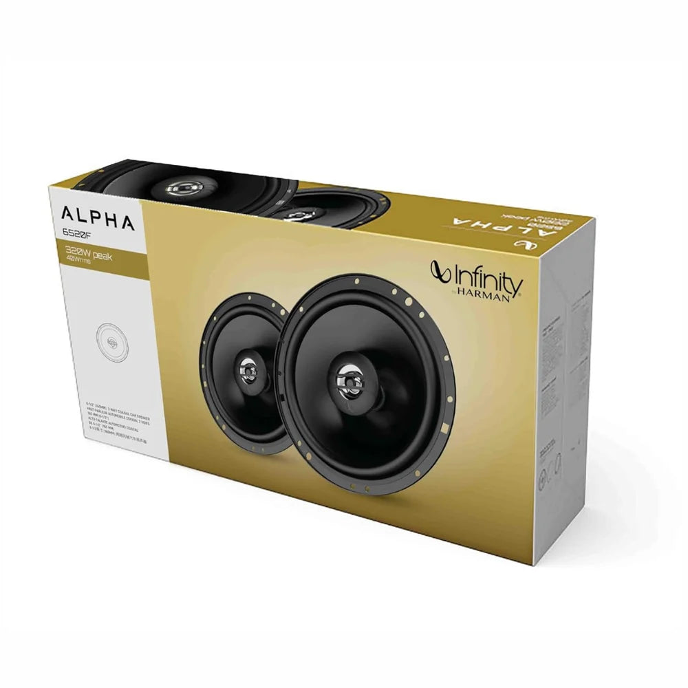 Infinity Alpha 6520 – 6.5" Co-axial Car Speaker System | 280W Peak Power | Deep Bass & Crystal Clear Vocals