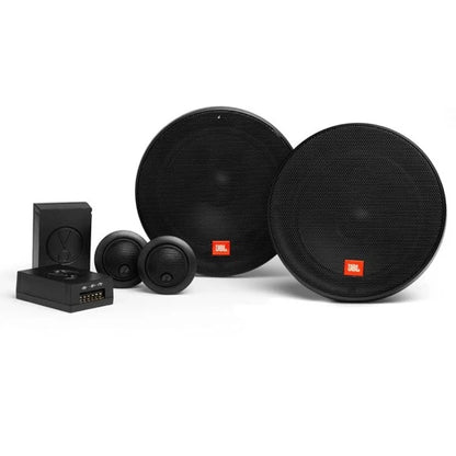 JBL Stage1 601C 6.5-inch Component Speaker System – 200W Peak Power | Separate Tweeters for Clear Vocals | 2-Way Car Audio Kit