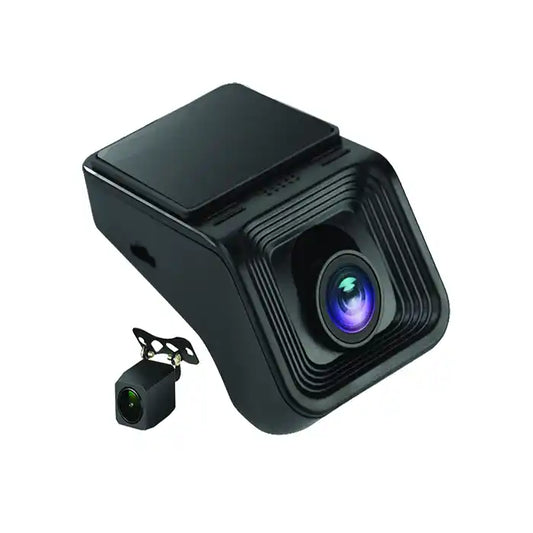 Dual AHD Car Camera DVR Kit – Front & Rear 1080p Recording | Night Vision | Parking Monitor | Compatible with Android Stereos