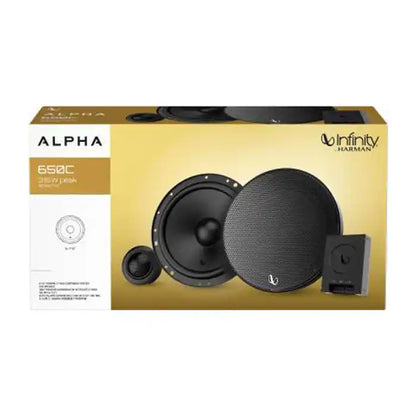 Infinity Alpha 650C – 6.5" Component Car Speaker System | 315W Peak Power | Deep Bass & Crystal Clear Vocals